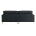 thumbnail image 4 of Studio Living Maryland Sectional Sofa in Black Fabric Upholstery, 4 of 5