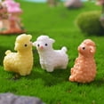 thumbnail image 5 of 8Pcs Mini Alpaca Figurines Miniature Resin Animal Figurine Landscape Mini Alpaca Decor, 5 of 7