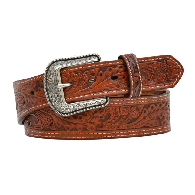 3D Belt - 3D Belt D7263-46 1.75 x 1.50 in. Belt Mens Western Leather Acorn Tooled Tapered ...