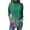 Green, variant on TQWQT Cowl Neck Tops for Women Plus Size Color Block Printed T Shirts Turtleneck Long Sleeve Loose Fit Curved Hem Graphic Tee Fall Outfits 2024 Light Green 2XL