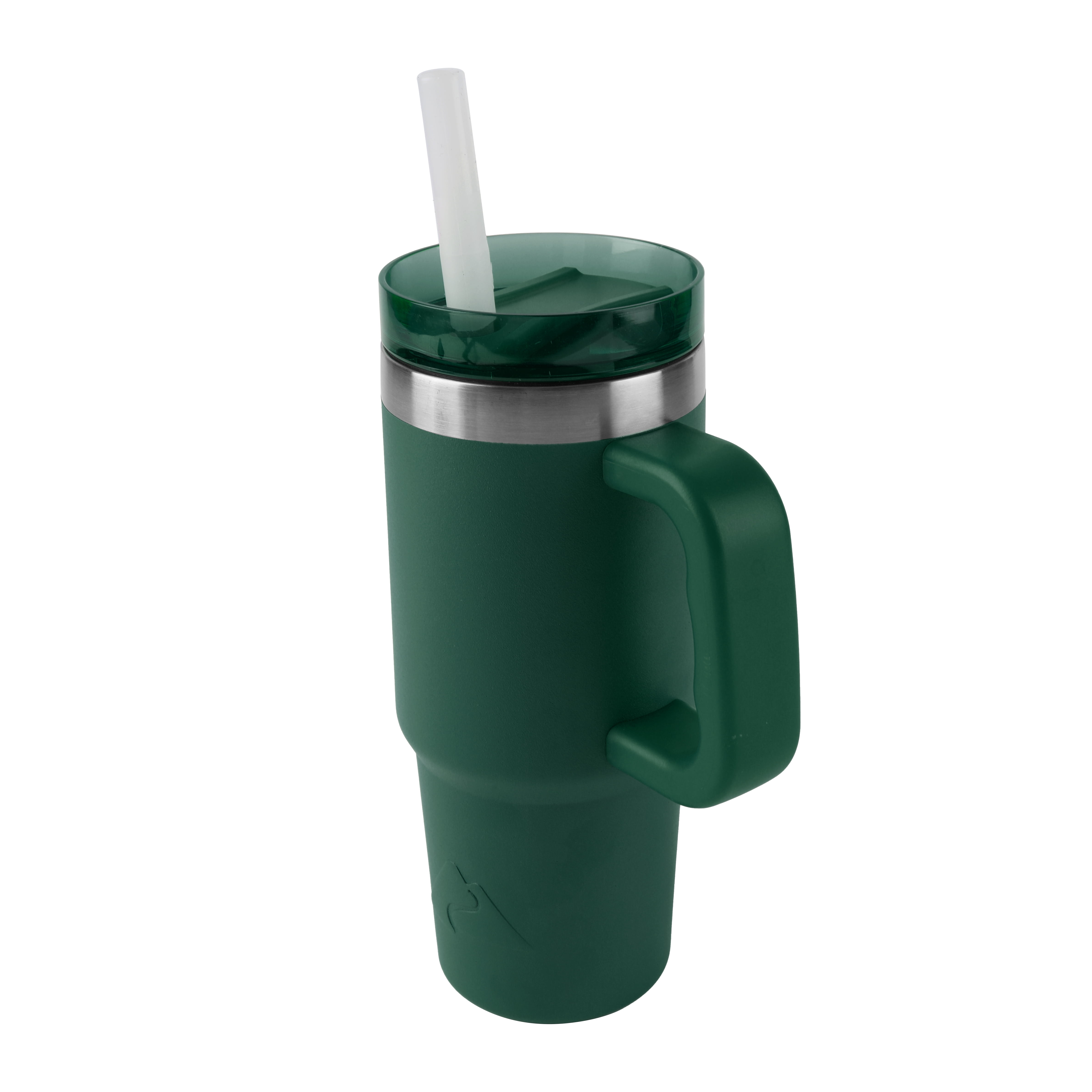 Ozark Trail 18 oz Stainless Steel Insulated Tumbler with Handle, Dark Green