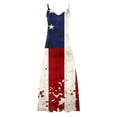 thumbnail image 5 of Mifsaly Independence Day Dress For Women Plus Size Spaghetti Strap V Neck Sleeveless 4Th Of July Dresses Flowy Lightweight Vacation Sundress XXL, 5 of 8
