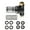 Set 5, variant on Heavy Duty 3/4" Water Inline Filter For Pressure Washers Metal Meshes Screen Sediment Prevention with Caps and Gaskets