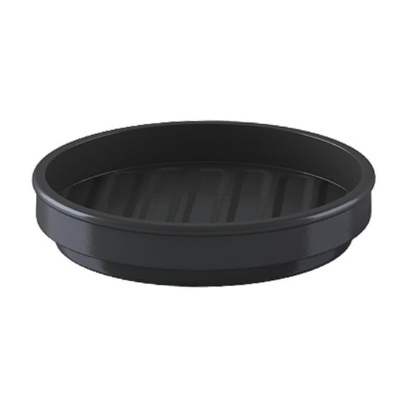 nu steel Metal Black Rust Resistant Bar Soap Dish Tray for Bathroom Vanities, Countertops, Pedestals, Kitchen Sink Store Hand Soap, Pumice Bars, Sponges, Scrubbers
