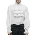 thumbnail image 1 of MYG Chemise pour Hommes Vampire Victorien Renaissance Gothique Blouse Médiévale à Volants, 1 of 9