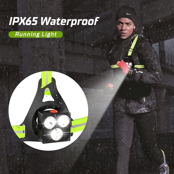 Running Accessories SGODDE Outdoor Night Running Lights, LED Chest Run ...