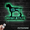 thumbnail image 5 of Craftnamesign Custom FLoral German Wirehaired Pointer Metal Wall Art, Custom Dog Lover Name Sign, 5 of 5
