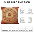 thumbnail image 5 of Nawypu  Lotus Pillow Sham Sun Pattern Ombre Effect Mandala Culture Print, Quality Microfiber Bedding Item for All Seasons,Orange, 5 of 5