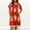 Red, variant on Ayolanni Beige Evening Dresses for Women Boho Short Sleeve Midi Dresses Dresses for Young Adult Girls L