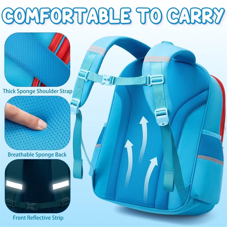 3-Piece Backpacks Set with Insulated Lunch Bag & Pencil Case for