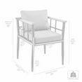 thumbnail image 2 of Armen Living Beowulf Outdoor Patio Dining Chairs in Aluminum Set of 2, 2 of 9