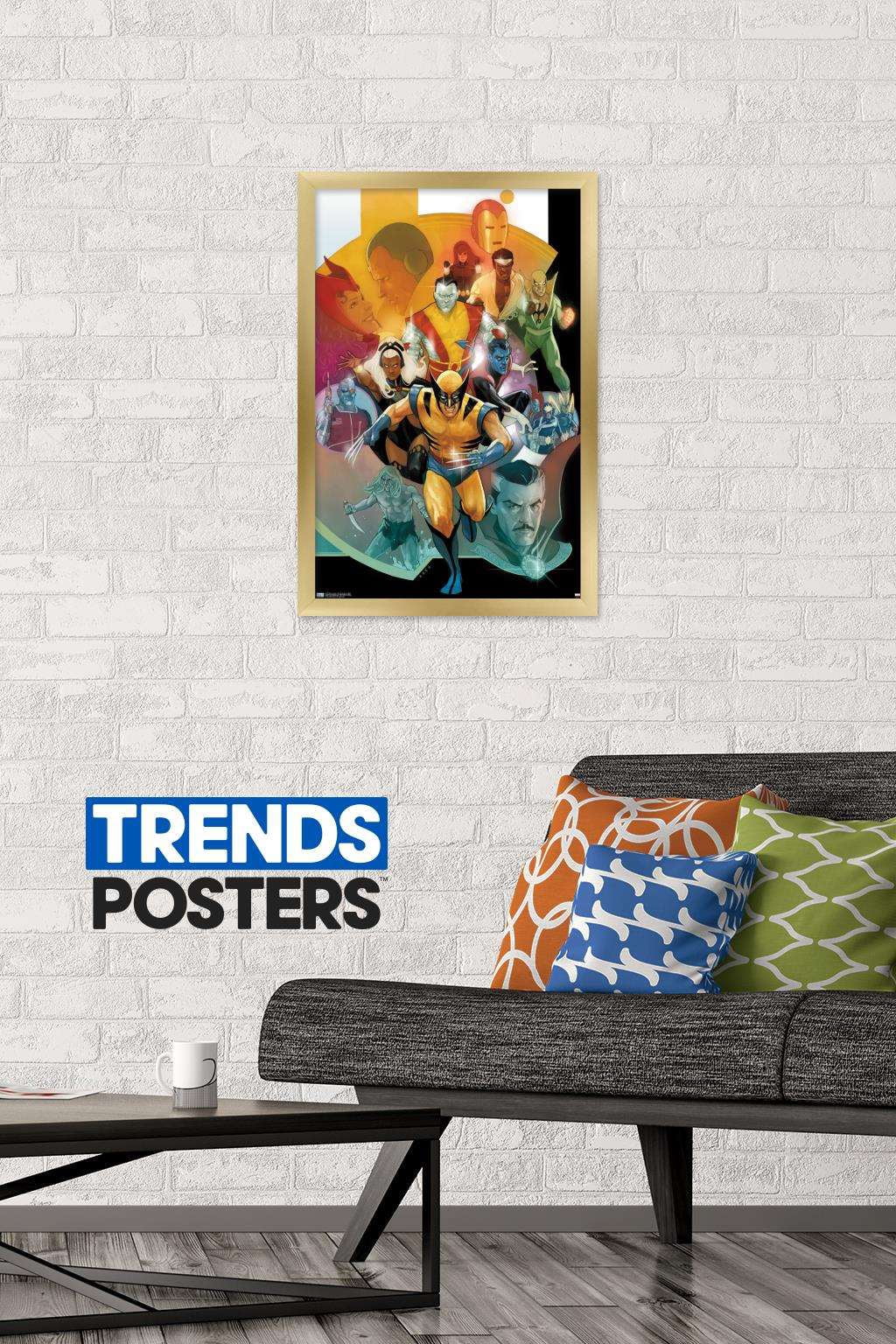 Marvel Comics - 80th Anniversary Collage Wall Poster, 14.725" x 22.375", Framed