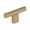 Signature Satin Brass, variant on Schaub And Company 211092-MB Monza 2" Diamond Knurled Urban Modern Industrial T Bar