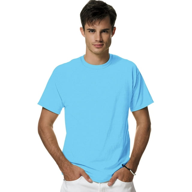 Hanes Adult X-Temp Unisex Performance T-Shirt, S, Blue Horizon