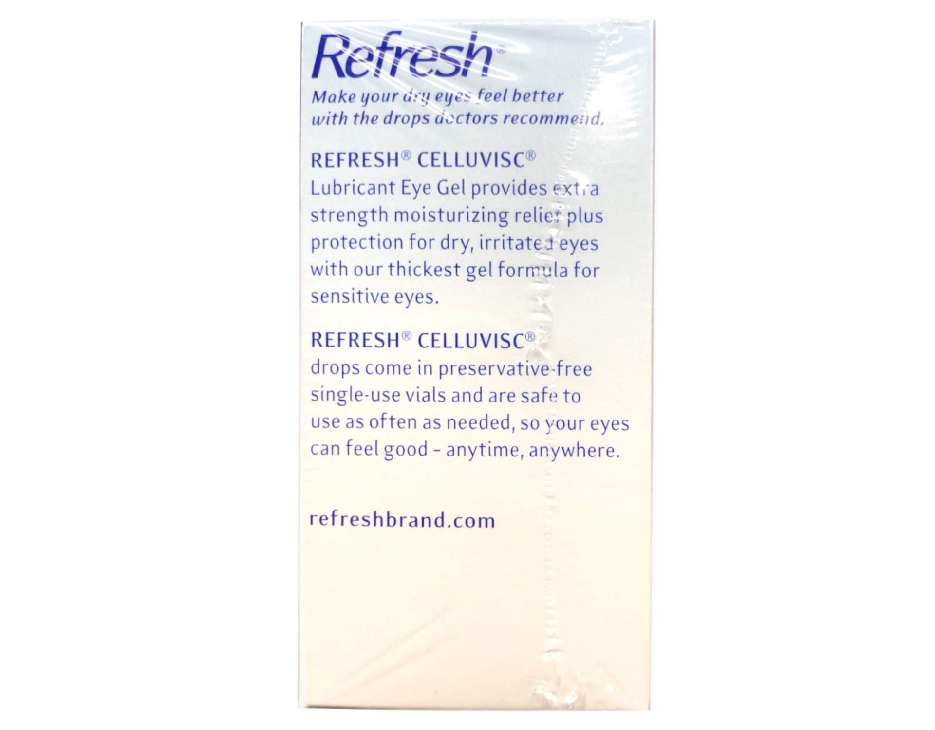 Celluvisc Lubricant Eye Gel Single-use Containers 30 Ea, Safe to use as  often as needed. By Refresh - Walmart.com