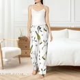thumbnail image 5 of Pajama Pants Women, Champagne Print Sweatpants Soft Sleep Lounge Pants, Casual PJ Bottoms Pants with Pockets, 5 of 5