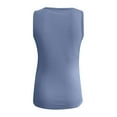 thumbnail image 5 of LYXSSBYX Tank Tops for Women Clearance Women Casual Tanks Sleeveless Buttons Slimming Solid Pullover Vest Blouse Tops, 5 of 5