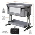 Baby Bedside Sleeper for Infant & Newborn, Baby Bed for Safe