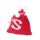 thumbnail image 2 of Bolsa de regalo tejida con letras del alfabeto | Bolsa bordada para dulces navideños | Adorno navideño personalizado | Mini bolsa colgante para decoración del árbol, 2 of 5