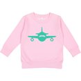 thumbnail image 2 of Inktastic Cute Teal Airplane Toddler Sweatshirt, 2 of 4