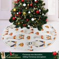 thumbnail image 6 of FMSHPON Halloween Pumpkins Ghost Gnomes Christmas Xmas Xmas Christmas Tree Skirt Stand Mat for Holiday Party Decoration Indoor Outdoor 48 inches, 6 of 6