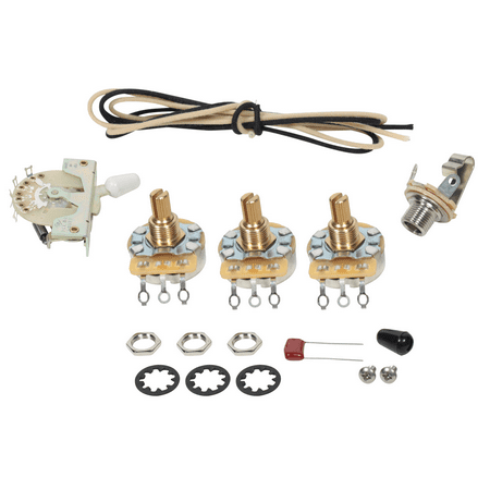 - Fender Stratocaster Guitar 5-way Wiring Kit, CRL Switch, CTS Pots, Vintage Wire