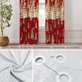 thumbnail image 4 of Christmas Eve Decoration Blackout Window Curtains, Golden Time Texture Abstract Thermal Insulated Curtains Grommet Top Window Drapes for Living Room, Bedroom 53"W x 84"L (Pack of 2), 4 of 5