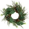 thumbnail image 2 of Northlight Mixed Foliage with Berries Small Artificial Christmas Wreath 20-Inch Unlit, 2 of 8