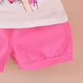 thumbnail image 5 of NOLDARES Toddler Baby Girl Summer Outfits Sleeveless Tshirt Tops Shorts Set Cute Summer Clothes(White,2-3 Years), 5 of 6