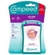 Compeed Cold Sore Patch-Invisible, Fever Blisters For Lips With 12 Hours Non Stop Action Lip Patch For Women, Men And Kids, 15 Patches Pack