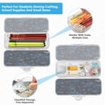 thumbnail image 5 of Plastic Pencil Box Large Capacity Pencil Boxes Clear Boxes with Snap-Tight Lid Stylish Office Supplies Storage Organizer Box Twinkling Stars and Constellations, 5 of 7