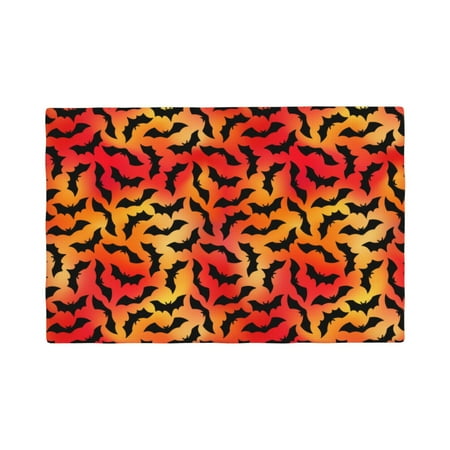 

Placemats Set of 4 Flying Black Bat Heat Resistant Non - Slip Place mats Waterproof table mat for Kitchen Dining-6片装