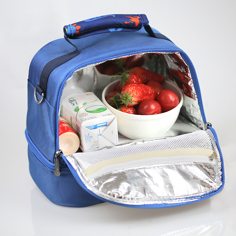 Sunveno Insulated Lunch Bag, Solid Print Dino, Thermal, Polyester, 1 Count