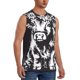 thumbnail image 2 of Balery Floral Cow Silhouette Camisetas sin mangas para hombre, absorbe la humedad y protege contra el mal olor.-XX-Large, 2 of 7