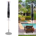 thumbnail image 1 of Housse de Protection pour Parasol en PVC Transparent avec Fermeture Éclair pour Auvent Extérieur de 8 Pieds, 1 of 7