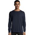 thumbnail image 1 of Hanes Mens ComfortWash Garment Dyed Long Sleeve Tee, M, Navy, 1 of 3