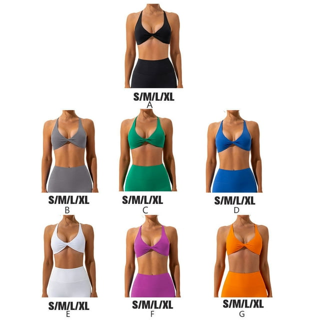 Baohd 1 Set Chinlon Nylon Sports Underwear Solid Color Replacement Breathable Wire Free Running Jogging Bodybuilding Vest Bra Silver Grey L