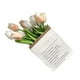 thumbnail image 5 of Artificial Flowers Tulipa Style Fine Details Colorfast Vibrant Colors Plastic Flowers for Office Living Room Photography White and Champagne, 5 of 5