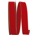 thumbnail image 1 of Reliant Ribbon 92270W-994-09K Value Velvet Wired Edge Ribbon - Red & Gold - 1.5 in. x 50 yards, 1 of 1