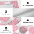 thumbnail image 6 of Pink Dahlia Outdoor Rug for Patio/Deck/Porch, Non-Slip Large Area Rug 6 x 9 Ft, Farmhouse Abstract Grey Floral Patterned Indoor Outdoor Rugs Washable Area Rugs, Reversible Camping Rug Carpet Runner, 6 of 8