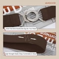 thumbnail image 5 of JASGOOD 4 Packs Women's Stretch Belts Skinny Waist Belt with Silver Buckle for Dresses Jeans, 5 of 11