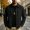 Black, variant on Men's Workwear Jacket Fall New Solid Color Lapel Coat Fashion Versatile High-End Top Blue 3XL