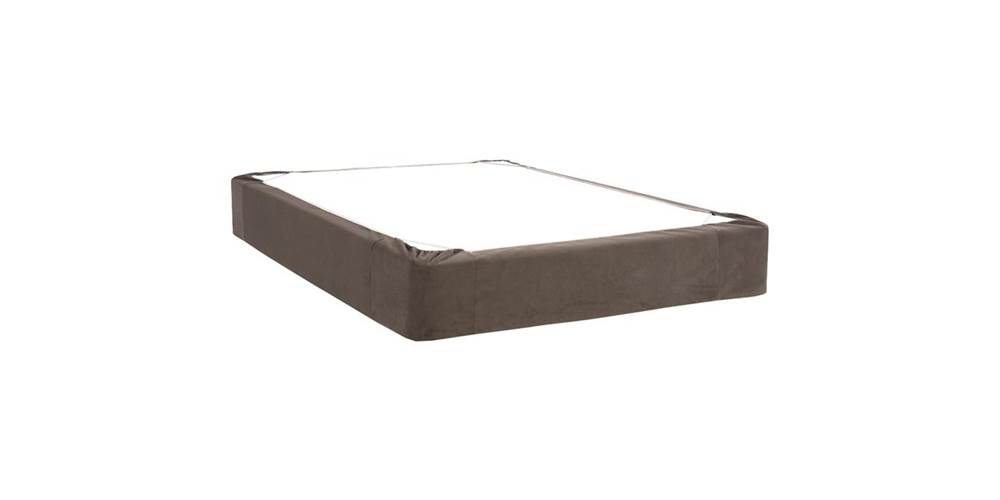 Box Spring Cover in Pewter (Twin 75 in. L x 38 in. W x 13.5 in. H (5 lbs.))