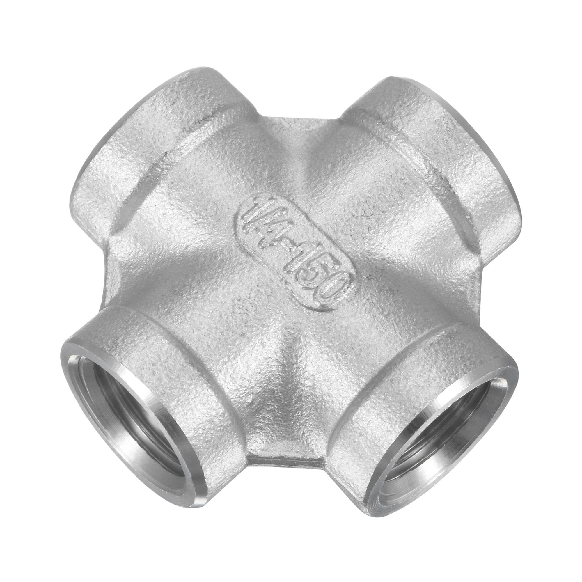 Unique Bargains 304 Pipe Fitting Cross NPT Female Hose Adapter 1/4 NPT