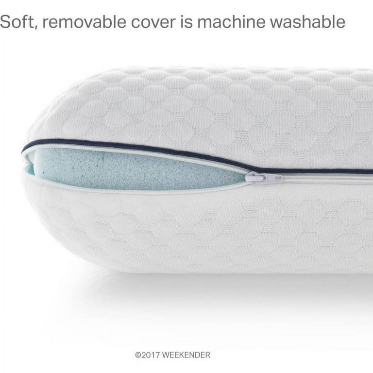 Weekender ventilated top memory foam pillow