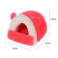 thumbnail image 2 of Cama cálida para hámster de invierno, nido de conejillo de indias, casa suave y pequeña para mascotas, 2 of 6