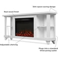 thumbnail image 3 of Real Flame Penrose 58" Slim Electric Fireplace TV Stand in Driftwood, 3 of 6