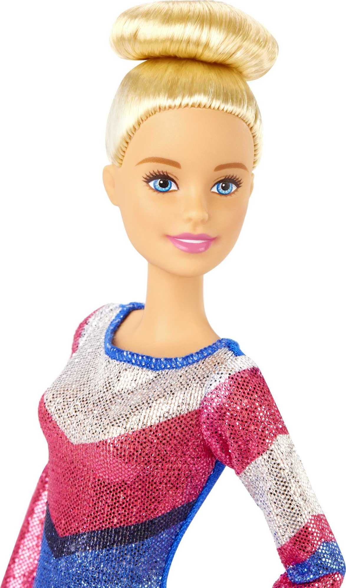 Barbie Gymnastic Dolls & Accessories, Flippin' Fun Gymnast Playset with 2  Dolls, Balance Beam & Flipping Dismount Action