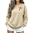 thumbnail image 6 of Jsaierl Halloween Sweatshirts for Women Spooky Ghost Graphic Pullovers Fall Loose Fit Crewneck Long Sleeve Sweater Tops Halloween Party Supplies, Sizes S-2XL, 6 of 7