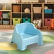thumbnail image 1 of Taburete pequeño con respaldo, taburete estable para pies, taburete ligero y portátil, taburete para niños para sala de juegos, entrada de apartamento Azul, 1 of 8
